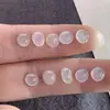 Anillo de Jade Birmano Grado A Cabujón de Cristal de Hielo de Alta Calidad Cara Piedra Suelta Transmisión en Vivo en el Extranjero Más Vendido Anillo de Jade Incrustado
