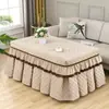 Conjunto de Capas para Mesa de Fogo Retangular Novo Estilo Conjunto de Mesa de Centro Cobertura de Mesa Aquecida Inverno Grosso Caxemira Cobertura para Fogão Elétrico Manta de Fogo