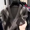 Chaleco Cardigan de Punto para Hombre Ropa Interior Otoño Invierno Cálido Ajuste Delgado Chaqueta Chaleco de Punto para Hombre