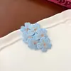 Pinza para el pelo bordada con flores estilo retro francés, para flequillo, diseño de nicho, accesorio para el pelo dulce y versátil