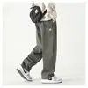 Pantalones Casuales de Algodón Puro para Hombre, Nuevo Estilo Primavera y Otoño 2026, Pantalones de Pierna Recta Sueltos para Hombre, Pantalones Largos de Pierna Ancha Versátiles de Moda