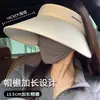 Sombrero de Sol para Ciclismo de Verano con Parte Superior Abierta Upf50+, Sombrero de Sol con Protección UV, Sombrero de Sol Plegable de Ala Ancha para Mujeres