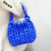 Tela de hilo islandés extra gruesa transfronteriza para bolsa de algodón rellena en el centro DIY para tejer a mano bolso de mano de moda estilo coreano hecho en casa bolso bandolera