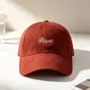 Estilo Coreano Início do Inverno Nova Moda Bordado de Letras Chapéu Bico de Pato Feminino Retrô Versátil Afina o Rosto Par Estilo de Rua Boné de Beisebol