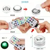 Linterna de Buceo LED Perilla Pequeña Colorida Impermeable Control Remoto Luz de Color Luz para Pecera Luz de Vela Luz de Té Luz de Calabaza