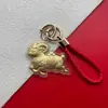 Pingente de ovelha da sorte com padrão de logotipo corporativo personalizado, corrente para celular atraente para riqueza, pingente de bolsa, presente corporativo