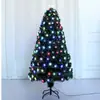 Venta caliente de fábrica estilo estrella árbol de Navidad LED de fibra de colores con estrellas en la parte superior Árbol de Navidad Decoración de árbol de Navidad