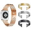 Correa de reloj de metal con patrón de escamas de pez compatible con Apple Watch, correa de reloj iwatch 8-1 generación SE, disponible al por mayor.