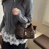 Bolso de Diseño de Nicho con Bloques de Color de Moda Nuevo 2025 para Mujer, Bolso de Dumpling Lindo y a la Moda para el Trayecto, Bolso de Mano de Dumpling Elegante