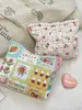 3611 Bolsita Coreana de Puzzle Flor Acolchada Bolsa de Mano Bolsa de Cosméticos para Mujer Portátil de Gran Capacidad Bolsa de Almacenamiento