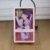 Día de San Valentín Flor de Jabón Regalo para el Día del Maestro Flor de Jabón Clavel 3 Cajas Evento Ramo Pequeño Promoción