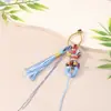 Fio de Algodão Torcido à Mão Fivela de Argola Franja Bolsa Penduricalho Brinquedo de Franja Retrô Acessórios Corda de Alça de Franja Corda de Algodão Torcida à Mão Pingente