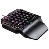 Void Battleship F6 Teclado para Juegos Luminoso para Teléfono Móvil Individual Teclado para Pollo Conectar Teléfono Móvil Armas Trono Teclado para Mano Izquierda