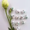 Calcomanía de Corazón de Melocotón Cuentas de Cerámica con Perlas Cuentas de Cerámica Estilo Chino Accesorios Hechos a Mano para DIY Pulsera Accesorios para Collar Material