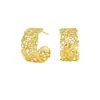Brincos de Tarraxa Série Renda Francesa Vazada Estilo Dong Jie para Mulheres Moda de Luxo Leve Versátil Inseridos com Strass Toque de Alto Padrão Brincos de Tarraxa