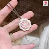 Nuevo Collar con Colgante Hueco Plateado Colorido Estilo Chino con un Estilo Étnico de Alta Gama, Cadena de Clavícula de Moda para Mujer