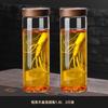 Botella de vidrio para vino de ginseng Gnas sellada de alta gama especial engrosada tarro de vino de alta gama botella vacía de vino medicinal 10 Jin Blanco