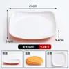 Plato de Melamina Restaurante Comercial Plástico Plato de Comida Rápida Imitación Porcelana Plato Tazón de Arroz Hotel Especial Anti-caídas Plato para Verduras Vajilla