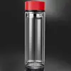 Copo de Vidro Dupla Camada Personalizado para Negócios, Copo de Água Antiescaldante e Resistente a Altas Temperaturas, Copo de Vidro Dupla Camada