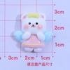 Little Flying Bear cartoon fresh diy cream cola hairpin caseiro celular shell resina acessórios sapato fivela material de jóias