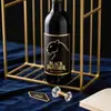 Pegatina Personalizada de Vinilo Impermeable para Botella de Vino con Logo de Vino Tinto/Blanco, Estampado en Caliente, Aplicable