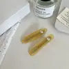 Grampo de Cabelo Xadrez Fresco Coração Diamante Dongdaemun Coreano Presilha de Franja Presilha Lateral Grampo de Verão Acessório de Cabelo Acessório de Cabeça Feminino