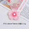 Flores Pequeñas de Hielo Transparente, Accesorios Pequeños de Resina de Pegamento de Crema Hechos a Mano Frescos para DIY, Dijes para Zapatos, Materiales para Joyería al por Mayor