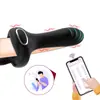 Anillo de Bloqueo con Control Remoto para App de Crucero para Hombres y Mujeres, Dispositivo Vibratorio de Masturbación, Productos para Adultos Transfronterizos, Anillo de Bloqueo para Pene Masculino