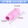 Soldadura por arco de argón WP18 accesorios boca de porcelana WP cobre engrosado pinza para electrodo de tungsteno WP cobre engrosado guía de fluido cabezal de pistola refrigerado por agua