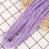 Cuerda tejida de poliéster-algodón de 3 mm en varios colores, disponible en stock, para manualidades DIY, cordones redondos, accesorios de ropa y cordones para pants y sudaderas