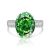 Europa e Estados Unidos transfronteiriços anel de diamante colorido de ovo de pombo flash oversized feminino luxo incrustado tesouro de cor importado diamante de alto carbono corte flor de gelo