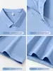 Camisa Polo de Verão para Homens, Camiseta Casual Esportiva, Gola Lapela Moderna, Tecido Respirável de Manga Curta para Corrida e Fitness, Roupa Masculina, Top de Cor Sólida