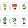 Insígnia de Metal Flor de Peônia Desenho Animado Moda Criativa Versátil Tulipa Girassol Broche Roupas Mochila Escolar Acessórios