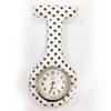 Reloj de Enfermera para Mujer Impermeable Reloj Colgante con Pin Simple Reloj de Bolsillo de Silicona Estudiante Prueba de Batería Reloj de Bolsillo para el Pecho de Doctor