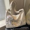 Bolsa Grande de Lona Casual y Elegante para Mujer 2026 Nueva Tendencia Gran Capacidad Moda Bolso Cruzado Bolso de Hombro para Viajes