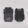 Micro macho 5PIN teste grampo vertical grampo totalmente plástico sem ranhura para cartão interface mini doméstica
