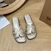 2026 Nuevo Estilo Chanclas de Verano para Mujer Moda Coreana de Suela Suave, Chanclas Casuales de Playa Estilo Francés de Suela Plana