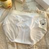 Ropa interior sin marcas de seda helada para niña, cómoda con estampado para mujer, entrepierna de algodón, cómoda, de cintura media, ropa interior para estudiante, nuevo producto de primavera y verano