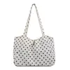 Bolso de Mano Transfronterizo de Lunares de Nicho 2026 Nuevo Bolso de Hombro Versátil de Moda Bolso Tote Clásico Casual Simple
