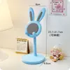 Suporte para Celular com Design de Coelho de Desenho Animado Fofo, Suporte Multifuncional para Mesa de Celular, Altura Ajustável para Celulares e Tablets, Suporte para Preguiçosos