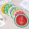 Almofada de Gelo de Verão Almofada de Assento Pad Refrescante Dormitório Estudantil Redondo Cadeira Refrescante para Cochilo Almofada Fruta Computador Atacado