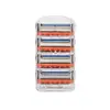 Navaja de afeitar manual naranja transfronteriza cuidadosamente seleccionada, precio de fábrica, cabezal de afeitar clásico de 5 capas, cuchilla de barba de cinco capas, navaja de afeitar para hombre