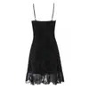 Fabricante Mayorista de Ropa para Mujer Transfronteriza Primavera 2026 Estilo Europeo y Americano Cuello en V Sin Mangas Encaje Patchwork Vestido Corto