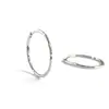 Pendientes de Aro Geométricos Lisos de Moda Simples Versátiles para Mujer Chapados en Oro Grueso de Plata de Ley 925 para Todo el Cuerpo Pendientes de Aro de Alta Calidad Accesorios para el Oído Venta al por Mayor