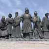 Escultura de Figura de Cobre Fundido Figura Antigua de Fibra de Vidrio 1.68m 2m Estatuas de Personajes Antiguos Fabricantes