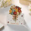 Buquê de presente para o Dia do Professor, cartão com mensagem, bênção, buquê 3D estilo ins, Dia dos Namorados, 8 de Março, Dia 520, Dia das Mães, Dia de Ano Novo
