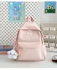 Mochila nueva de alta apariencia estilo japonés ins fresca y dulce de colores caramelo para estudiantes de secundaria y preparatoria, bolsa de doble hombro ligera y de gran capacidad