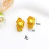 Pingente Dourado Areia de Longa Duração Acessórios DIY Cordão Vermelho dos Doze Signos Colar Feminino Joias Material com Contas Suporte para Celular