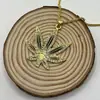 Colar Folha de Bordo Full-Diamond Europeu e Americano de Venda Quente Transfronteiriça Moda Feminina Personalidade Tendência Hip-Hop Corrente Osso Corrente Colar Fabricante Atacado