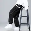 Calça Explorer Masculina, Tendência Primavera e Verão, Caimento Solto, Esportiva Casual, Versátil, Cordão, Calça Jogger Cropped Masculina, Atacado
